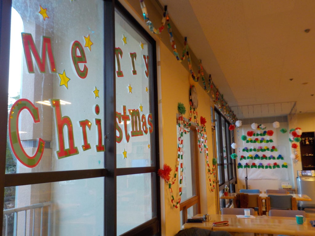 長崎　道ノ尾病院　精神科　デイケア　クリスマス　飾り