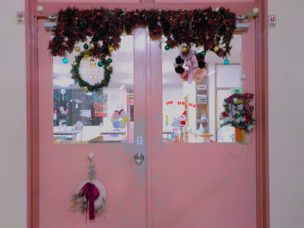 長崎　道ノ尾病院　精神科　デイケア　クリスマス　飾り