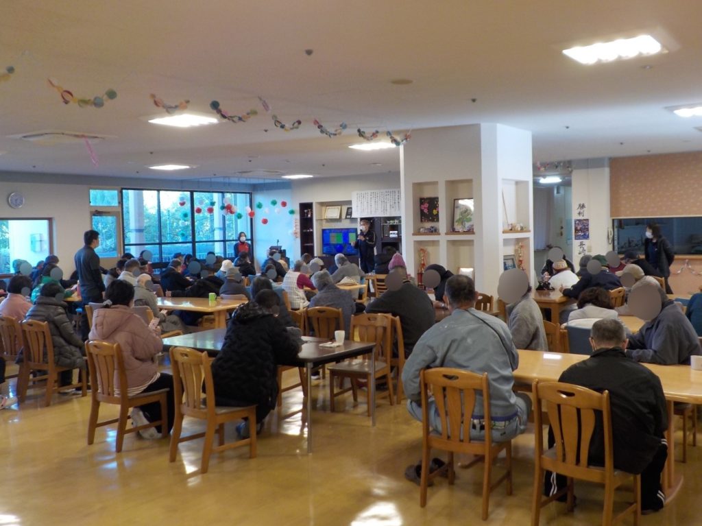 長崎　精神科　デイケア　道ノ尾病院　ビンゴゲーム　年末