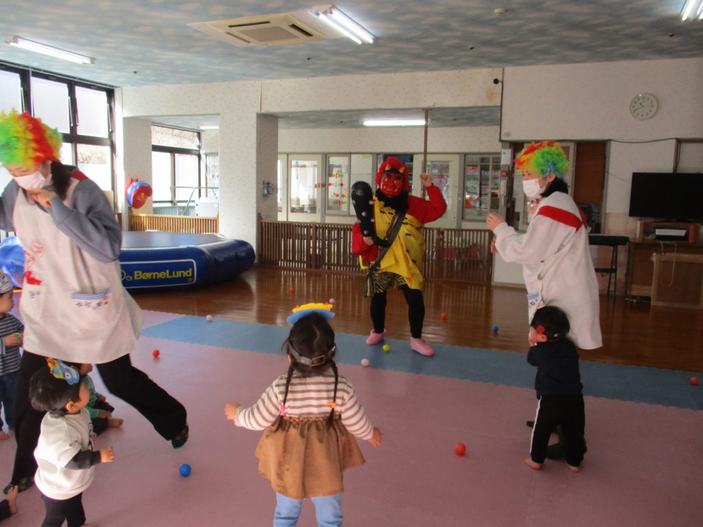 長崎　精神科　道ノ尾病院　保育室　節分