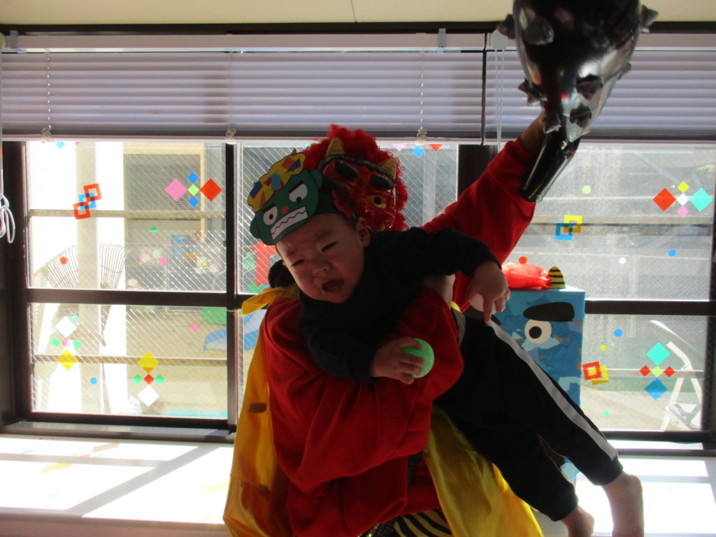 長崎　精神科　道ノ尾病院　保育室　節分