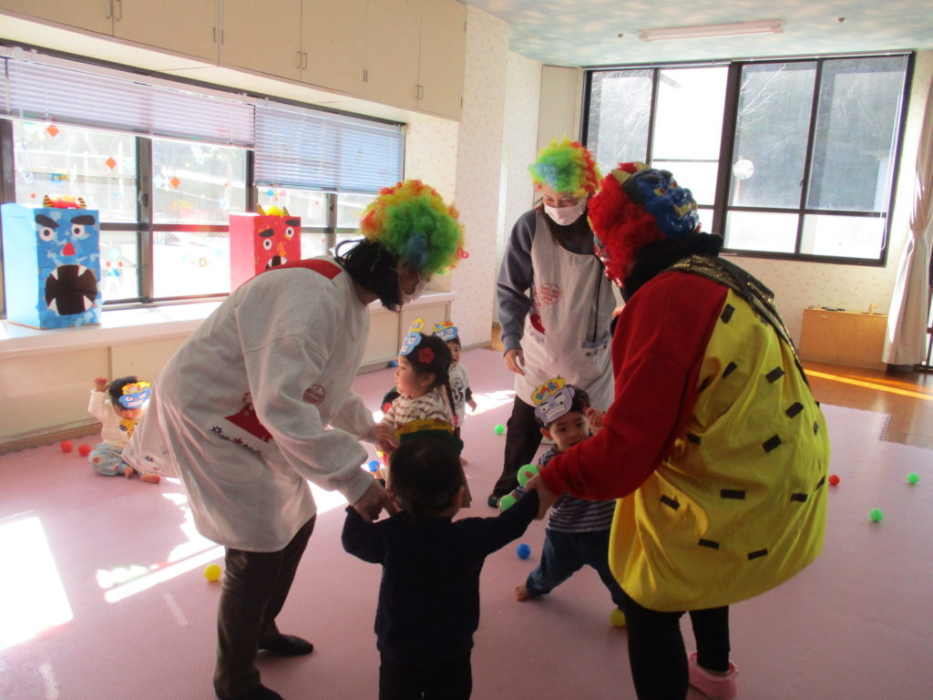 長崎　精神科　道ノ尾病院　保育室　節分