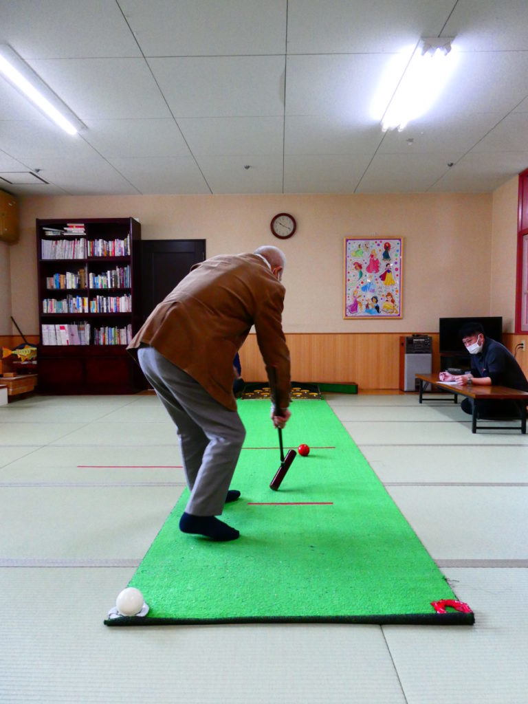 長崎　道ノ尾病院　精神科　デイケア　室内　ゲーム　大会　スカットボール