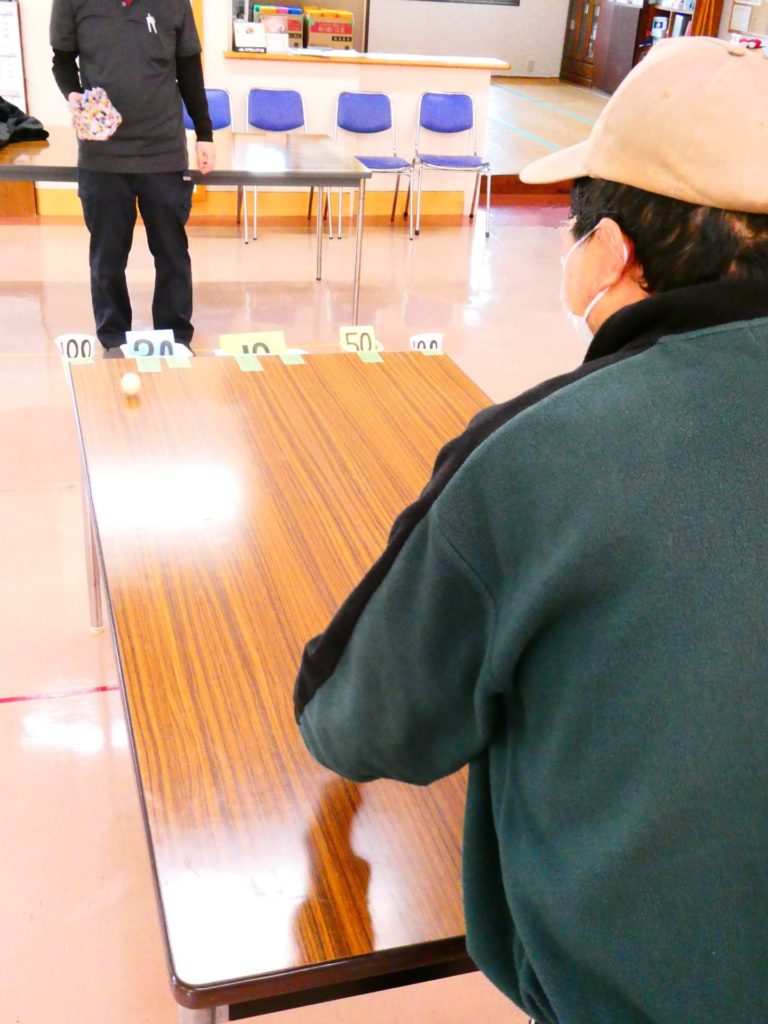 長崎　道ノ尾病院　精神科　デイケア　室内　ゲーム　大会　ピンポン玉