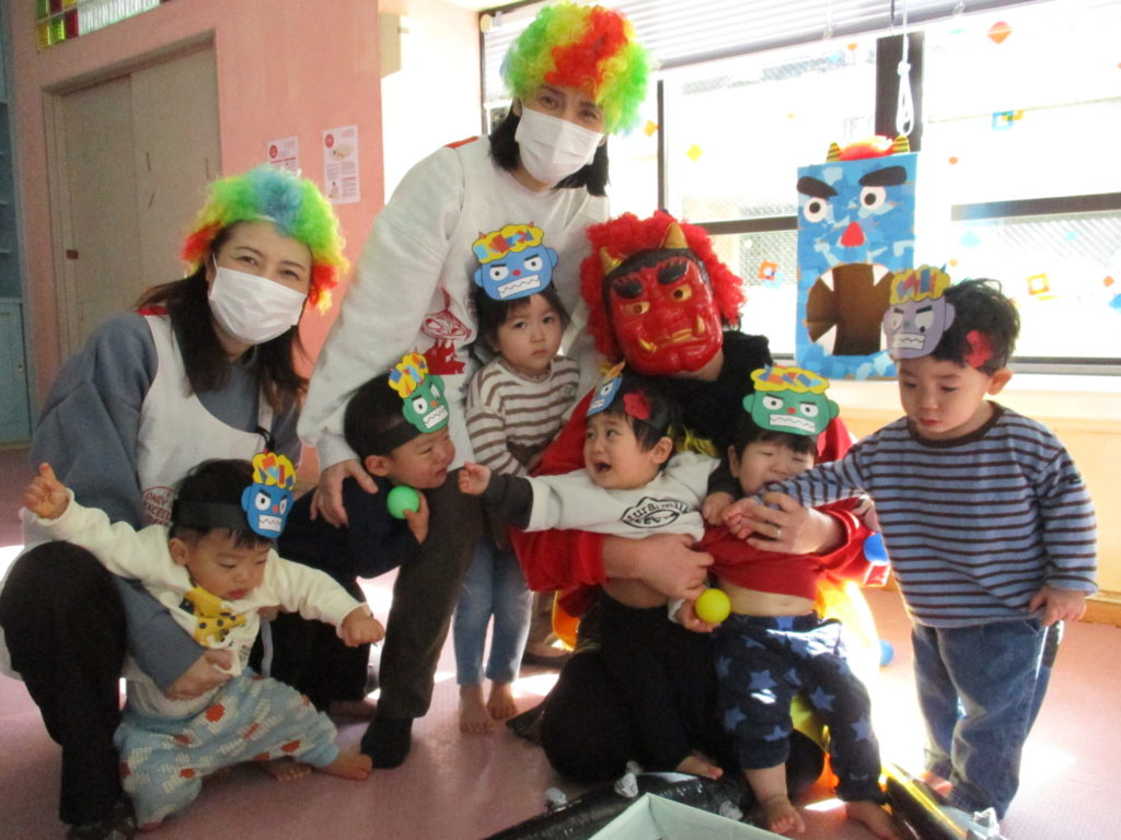 長崎　精神科　道ノ尾病院　保育室　節分