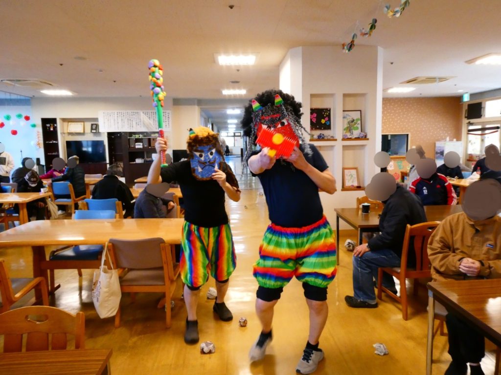 長崎　精神科　デイケア　道ノ尾　節分　豆まき　鬼