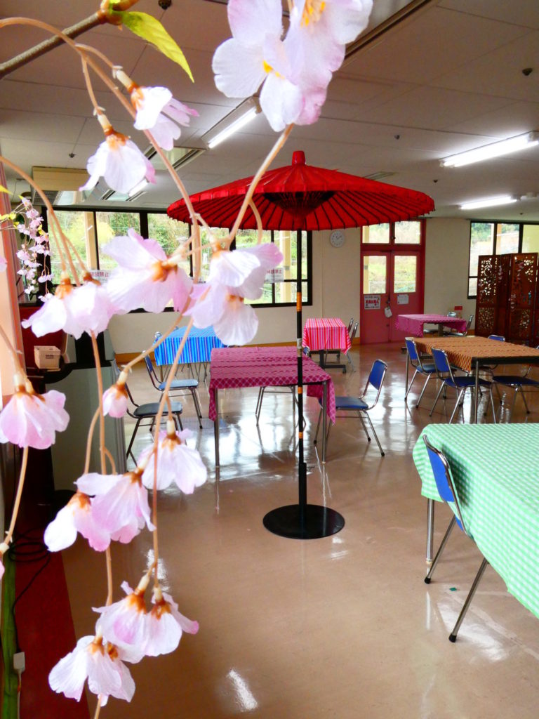 長崎　精神科　デイケア　道ノ尾病院　春　桜　お茶会　抹茶　イベント