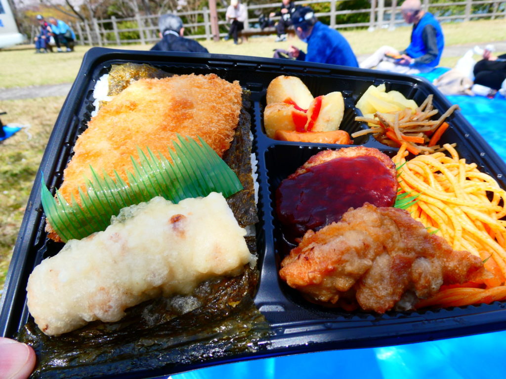 長崎 精神科 デイケア 道ノ尾病院 アルコール 飲酒 断酒 節酒 アルコール使用障害 AUD 花見 レクリェーション 治療 伊佐ノ浦公園 スポーツ弁当 ほっともっと