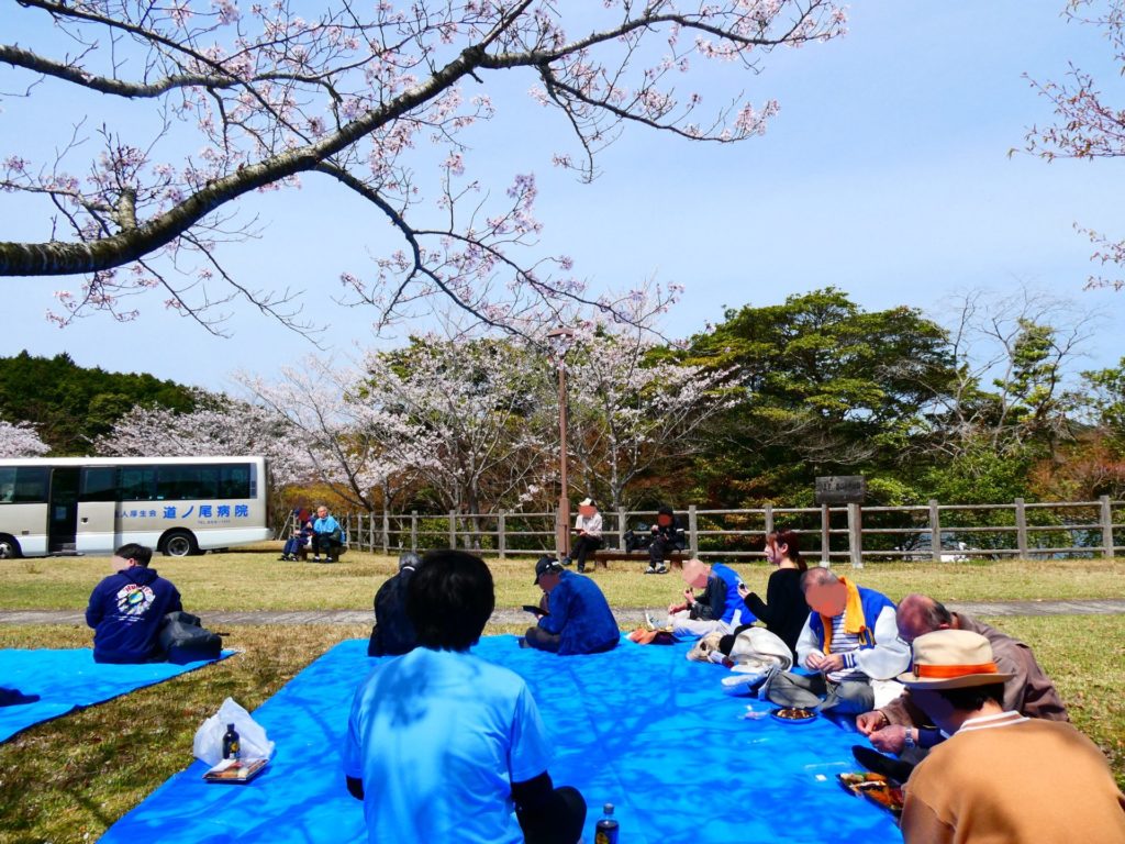 長崎 精神科 デイケア 道ノ尾病院 アルコール 飲酒 断酒 節酒 アルコール使用障害 AUD 花見 レクリェーション 治療 伊佐ノ浦公園 弁当